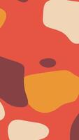 A red and orange abstract pattern with a yellow and orange background video