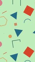 A colorful pattern with geometric shapes and shapes video