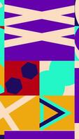 A colorful pattern with geometric shapes and lines video