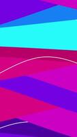 uma colorida abstrato fundo com linhas e formas video