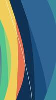 A colorful abstract background with a curved line video