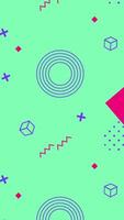 A colorful pattern with geometric shapes and circles video