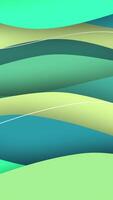 A green and yellow abstract background with waves video