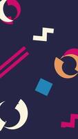 A colorful abstract pattern with geometric shapes video