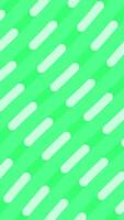 A green and white striped background with a diagonal pattern video