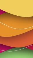 A colorful background with a curved line video