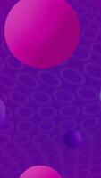 A purple background with circles and dots video