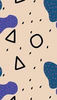 A pattern with shapes and dots on it video