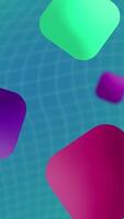 A colorful abstract background with different shapes video