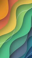 A colorful background with waves and lines video