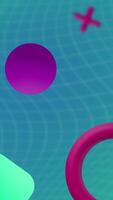 A colorful abstract design with circles and shapes video