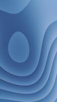 A blue background with waves and a circle video