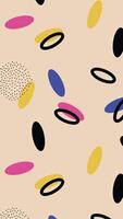 A pattern with circles and black and pink circles video