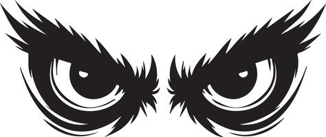 Eyes of Anger Sculpting the Silhouette vector