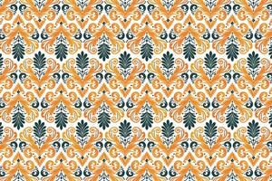 Premium Abstract Floral and Geometric Seamless Pattern Design for High Quality Textiles and Fabrics Featuring Colourful Blossoms and Elegant Ornamental Details vector