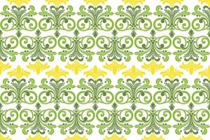 Abstract Floral and Geometric All Over Seamless Pattern for Textile and Fabric Design Featuring Colourful Blossoms and Elegant Vintage Elements vector