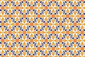 High Quality Premium Abstract Floral and Geometric Seamless Pattern for Fashion Textiles and Fabric Design Featuring Colourful Blossoms Damask Elements and Elegant Vintage Details vector