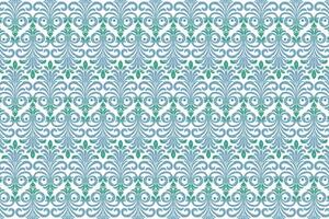 Abstract Floral and Geometric Seamless Pattern Design for Textiles Featuring Colorful Blossoms Damask and Elegant Vintage Details for Fashion and Fabric Applications vector