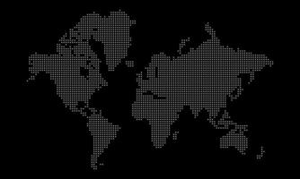 Squire Dotted World Map Design vector
