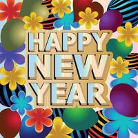 Happy new year background design. illustration of a happy new year Background for the holidays. vector