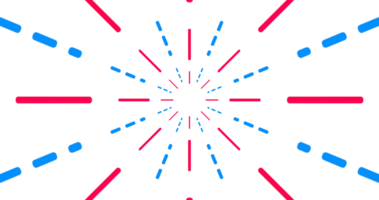 a red and blue starburst pattern on a transparent background png