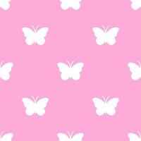 Y2k seamless pattern with butterfly. Background in trendy retro trippy 2000s style. Pink color. Cute texture for surface design. vector
