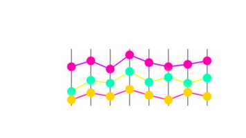 a colorful string of dots on a transparent background png
