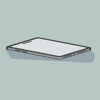 an illustration of a smartphone on a blue background vector