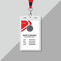 Modern Clean ID Card Template, Employee Identity Card Template, identity card design template vector