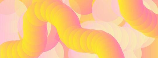 Trendy circle glowing gradation. Minimalist banner background, pastel colorful. Circle effect style geometric, abstract background. vector