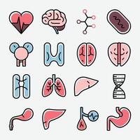 a set of different illustrations of the brain vector