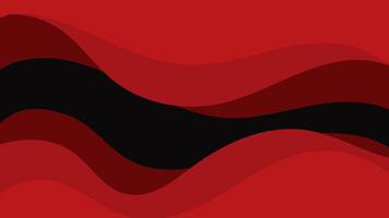 Minimalist Red and Black Wavy Background vector