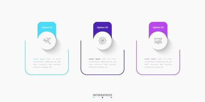 Infographic label design template with icons and 3 options or steps. Can be used for process diagram, presentations, workflow layout, banner, flow chart, info graph. vector