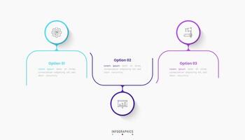 Infographic label design template with icons and 3 options or steps. Can be used for process diagram, presentations, workflow layout, banner, flow chart, info graph. vector
