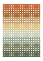 Flowers In Circles Pattern Color Gradient png