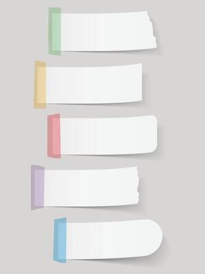 Sticky notes with adhesive tape