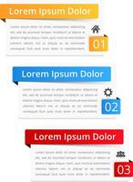 Set of infographics design elements with place for numbers, icons, titles and text vector