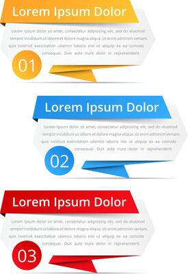 Infographics design elements with place for numbers