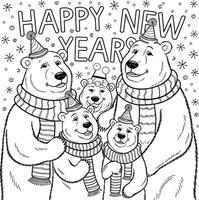 Cheers to a Colorful New Year Happy New Year Festive Party Designs vector