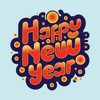 New year illustration art page vector