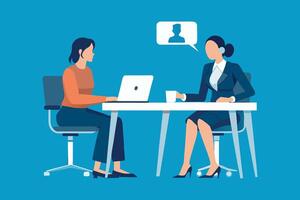 Business professionals beside a chart displaying an upward arrow, symbolizing growth and success in their strategy flat illustration vector