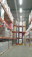 Warehouse.Ankara-Turkey, October-3, 2022. Creative. Working with large boxes that are packed and then sent to different pickup points. video