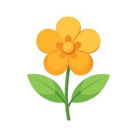 Wall Flower flower isolated flat illustration on white background vector