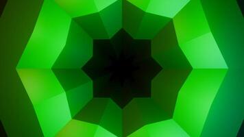 3D pattern with shape pulsates and hypnotizes. Design. Geometric 3d pattern with floral cutout and moving layers. Geometric centralized pattern pulsates in hypnotic motion video