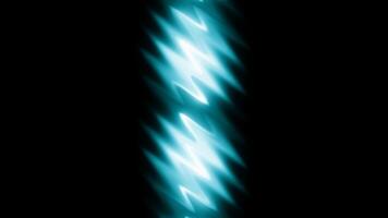 Line with moving wavy lights. Motion. Beautiful radiance in band of wavy lines. Liquid stripe with shining waves on black background video