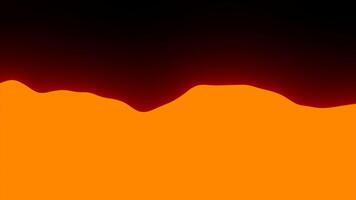 Animated background with wavy liquid line. Design. Simple background with wavy line of moving fluid. Bright neon liquid moving on black background video