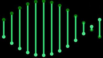 DNA spiral rotating on a black background. Design. Concept of digital world and science. video