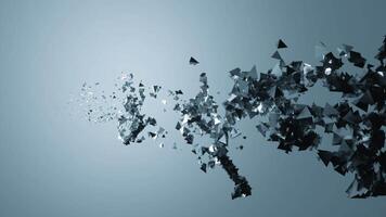 Pink and gray background. Design.Light pieces of glass in animation that flutter as if in the wind. video