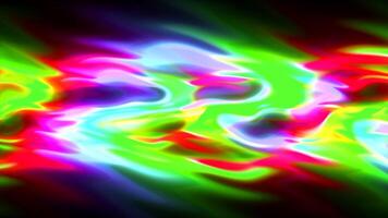 Abstract glow energy background with visual illusion and wave effects. Motion. Twisted rainbow color lights. video