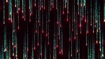 Abstract matrix effect with running lines of code. Design. Cyber reality of millions of tiny symbols. video